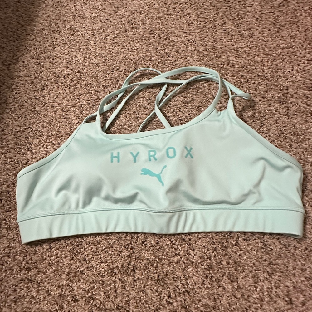 Puma Women's Hyrox Mint Sports Bra